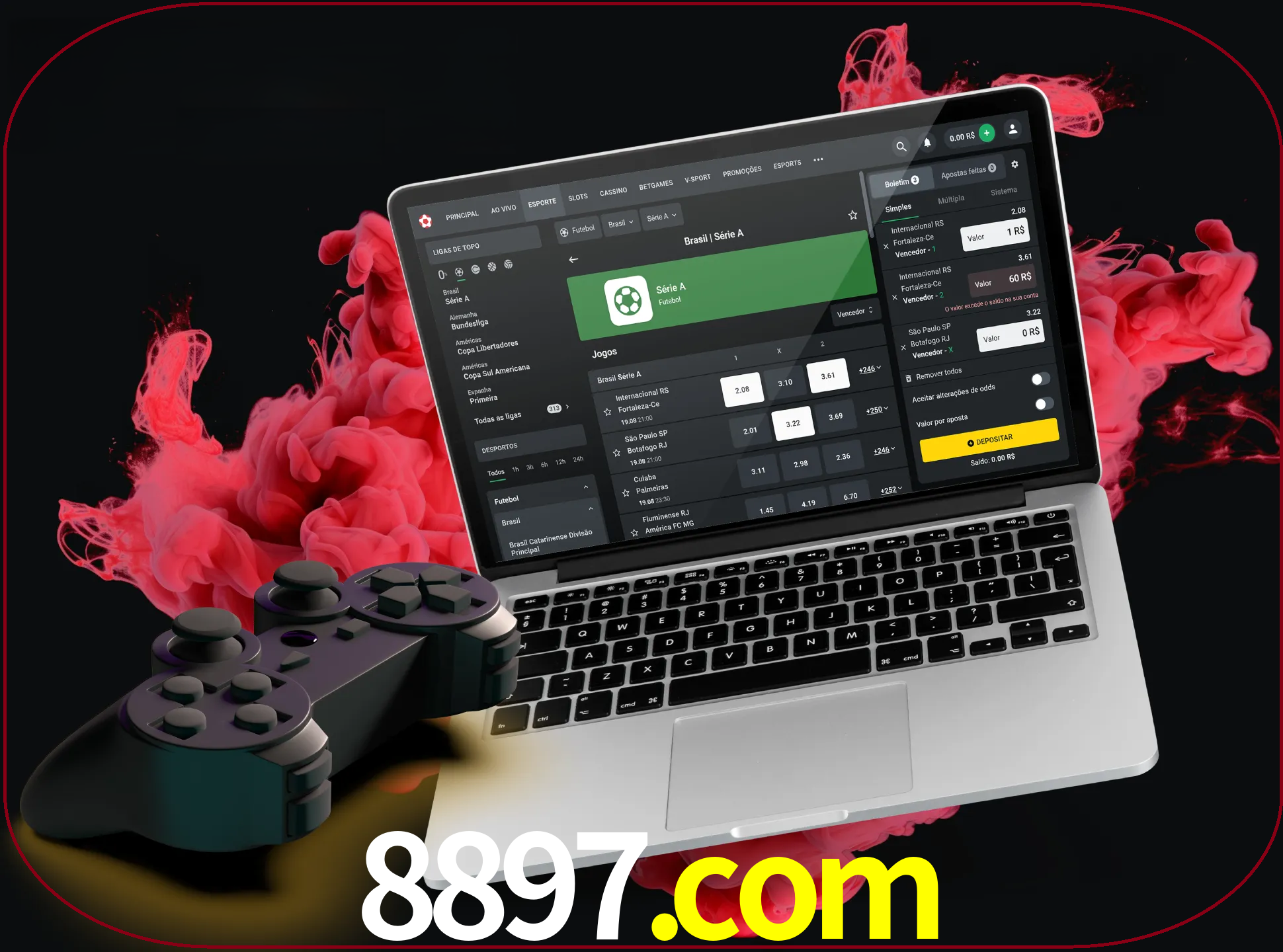 Visite a secção especial de jogos de vídeo em 8897 para descobrir em que jogos pode apostar e ganhar muito dinheiro.