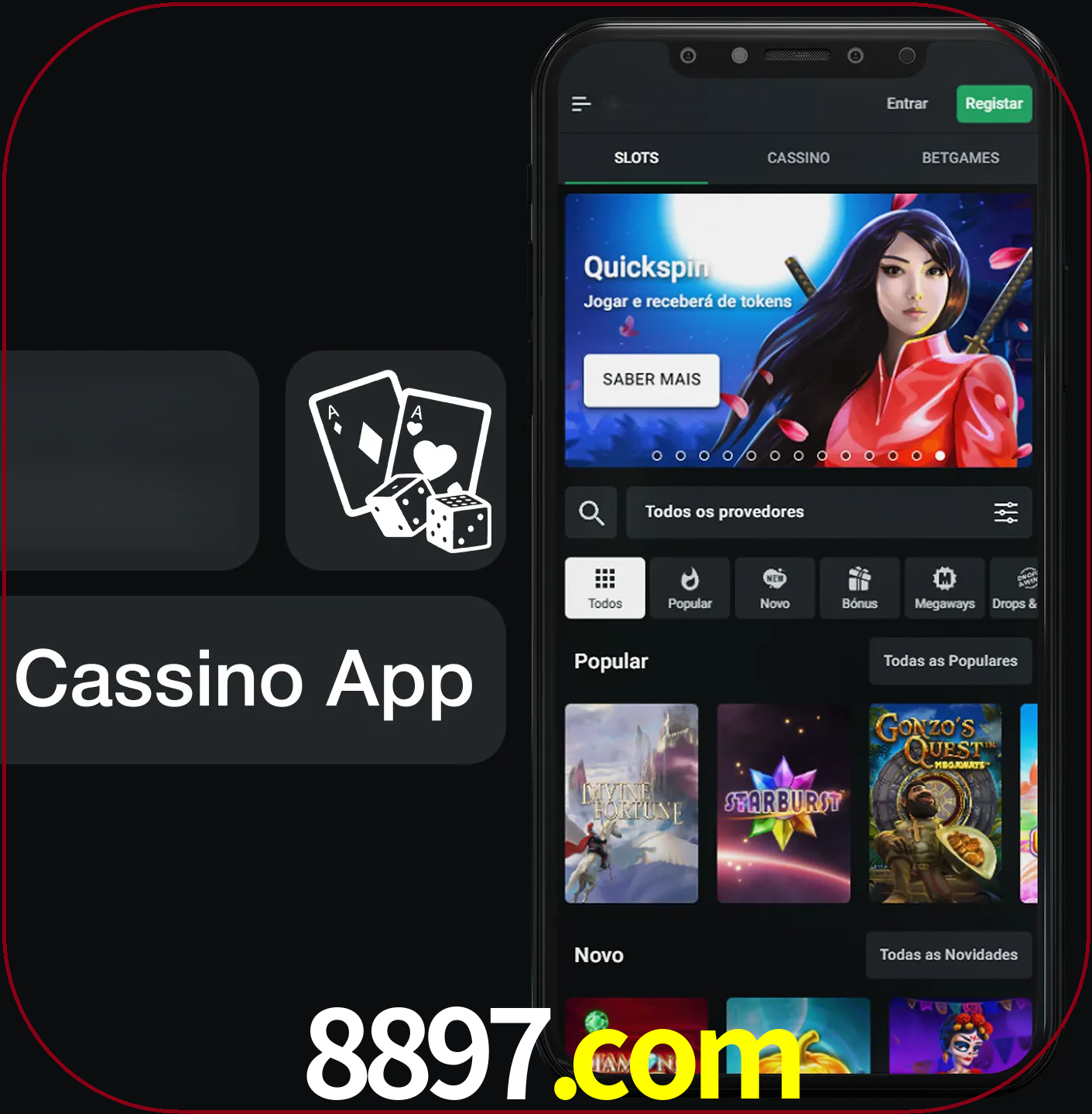 Jogue jogos de cassino e ganhe.